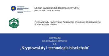 Konferencja: Kryptowaluty i technologia blockchain, 17 kwietnia w Toruniu