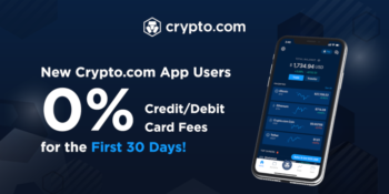 0% opłat za karty kredytowe/debetowe na Crypto.com dla nowych użytkowników